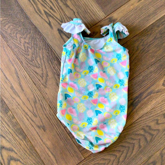 Fruity teal swimsuit - Picture 2 of 2